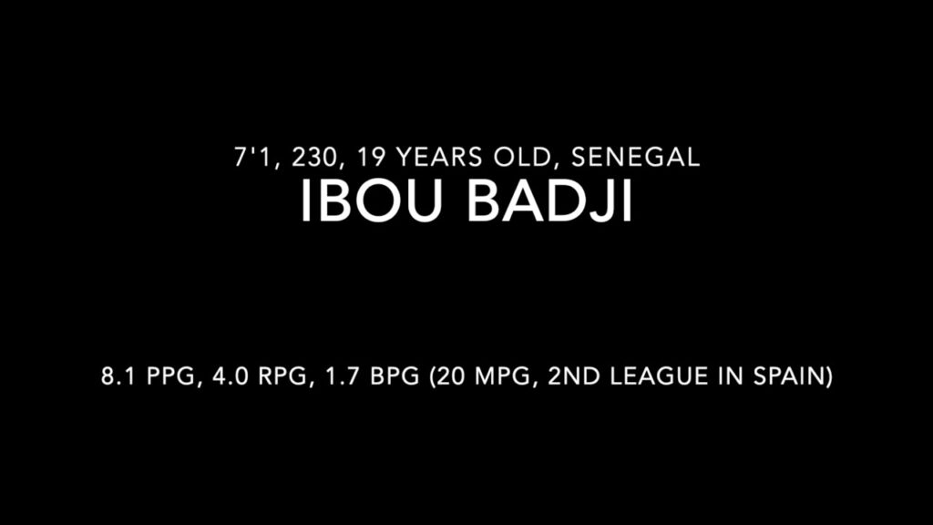 ibou badji nba draft profile