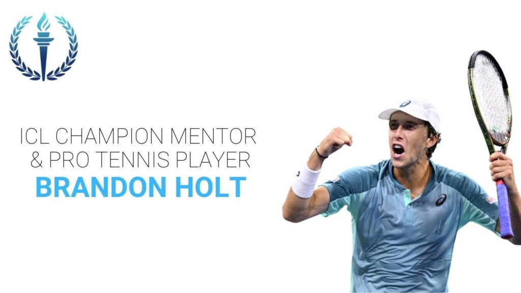 icl champion mentor pro tennis player brandon holt