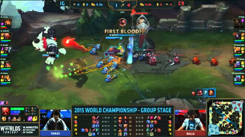 ig vs c9 zzitai gets first blood