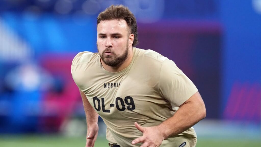 indianapolis colts ol tanor bortolini highlights combine results senior bowl wisconsin badgers