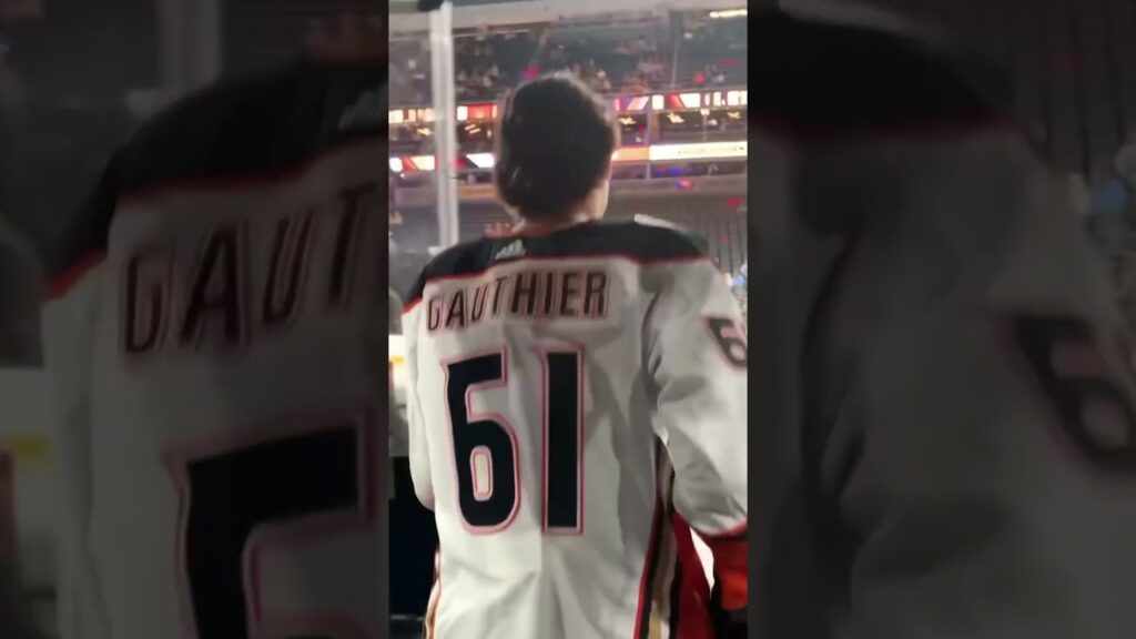 inside look into cutter gauthiers nhl debut f09f9180