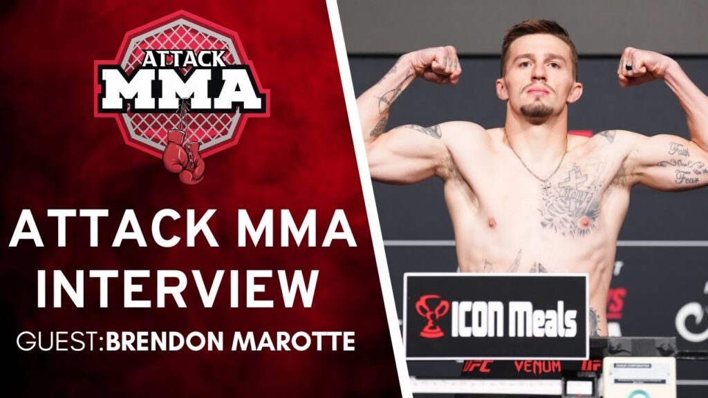 interview with ufc fighter brendon marotte attack mma interview