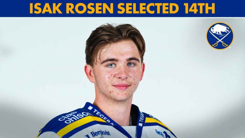 isak rosen drafted 14th overall by the buffalo sabres in 2021 nhl draft