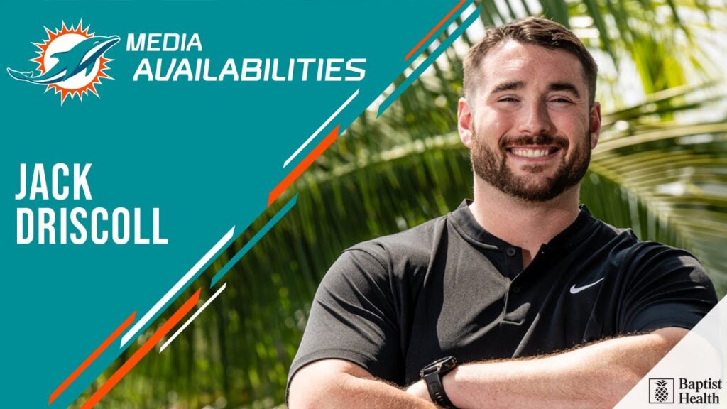 jack driscoll meets with the media miami dolphins