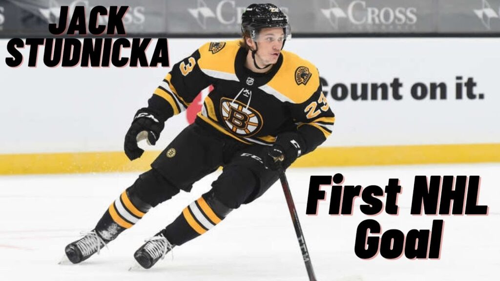 jack studnicka 23 boston bruins first nhl goal jan 21 2021