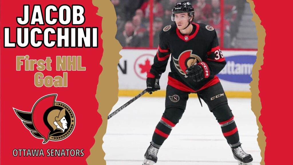 jacob lucchini 36 ottawa senators first nhl goal jan 1 2023