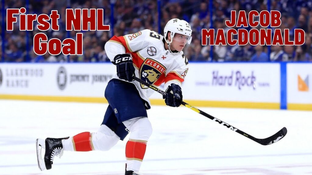 jacob macdonald 23 florida panthers first nhl goal oct 6 2018