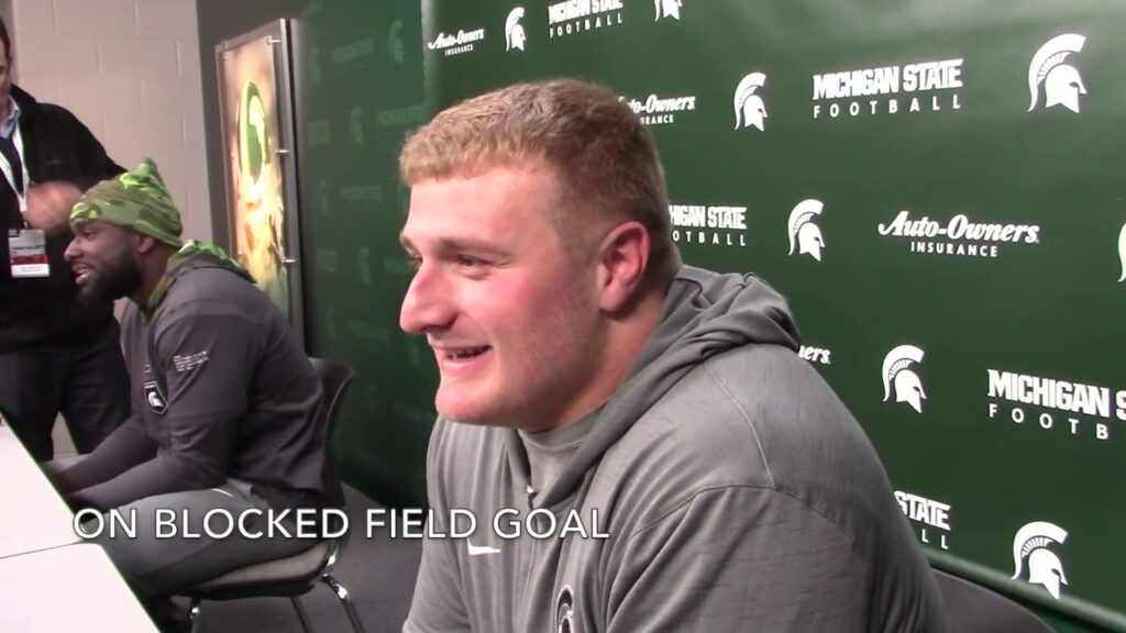 jacob slade postgame vs rutgers michigan state football