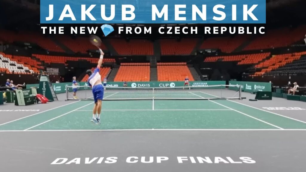 jakub mensik the new diamond from czech republic atp n151 at 18 yo practice davis cup 2023