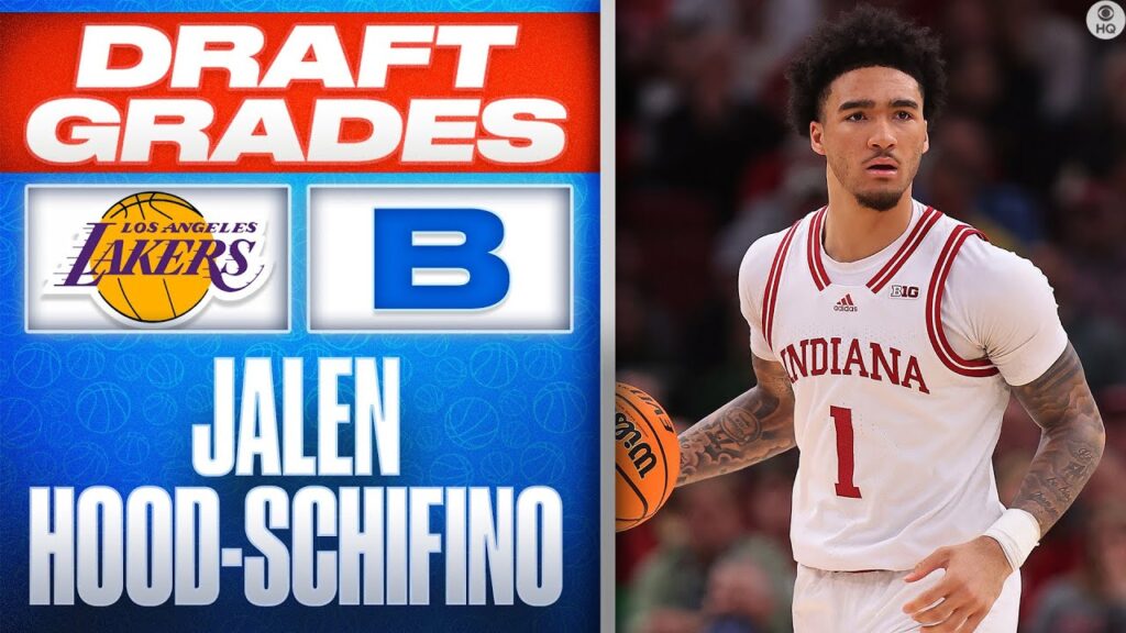 jalen hood schifino selected no 17 overall by los angeles lakers 2023 nba draft cbs sports