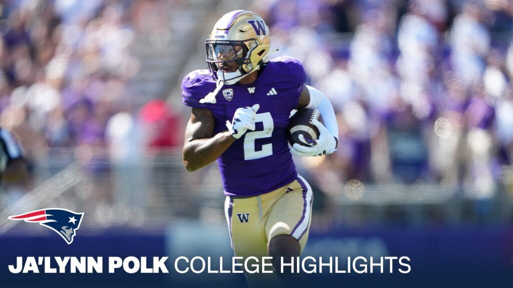 jalynn polk college highlights washington wr new england patriots 2024 nfl draft pick