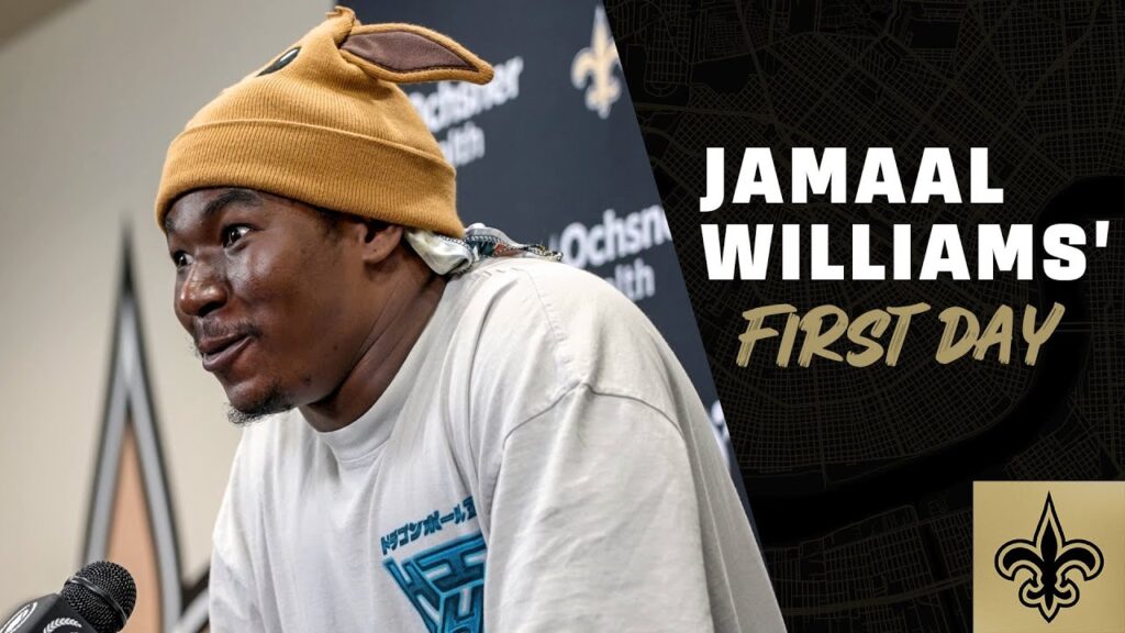 jamaal williams first day new orleans saints