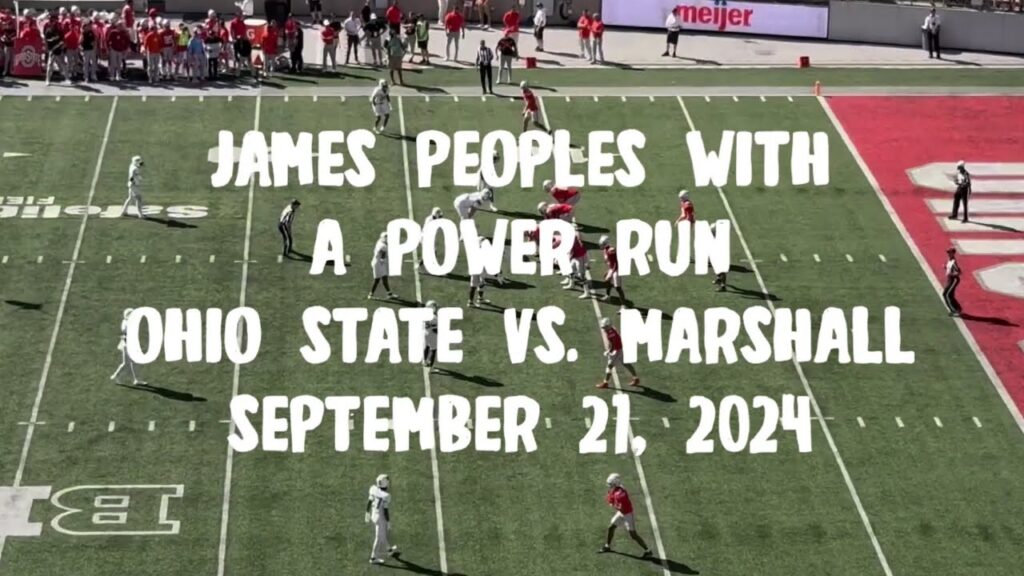 james peoples with a power run ohio state vs marshall september 21 2024