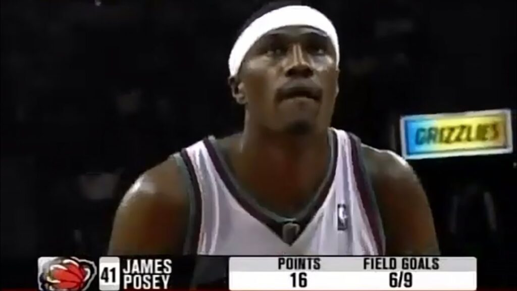 james posey grizzlies 32 pts vs suns 2004