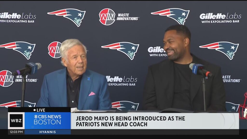 jerod mayo officially introduced as new england patriots head coach