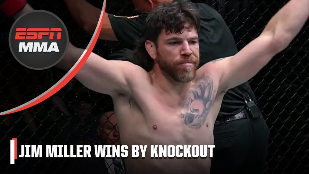 jim miller knocks out jesse butler in 23 seconds at ufcvegas74 espn mma