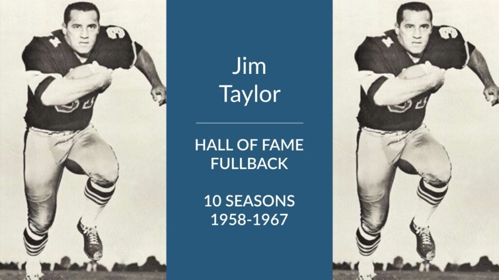 jim taylor hall of fame football fullback