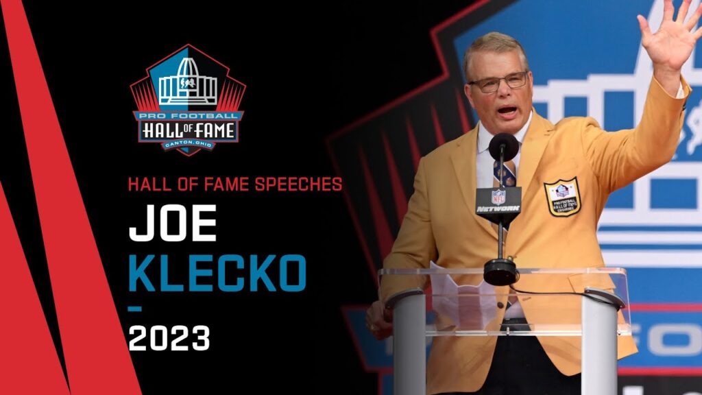 joe kleckos full hall of fame speech 2023 pro football hall of fame nfl 1