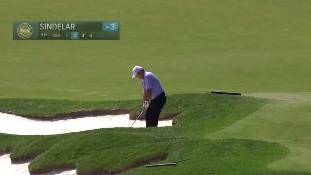 joey sindelars spectacular eagle from the fairway bunker 2018 senior pga championship