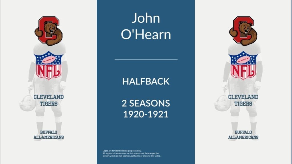 john ohearn football halfback tackle and guard