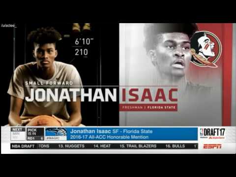 jonathan isaac 6th overall pick orlando magic 2017 draft