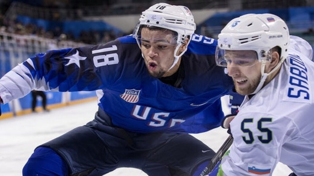 jordan greenway is the first black male hockey player in the usa in olympic history