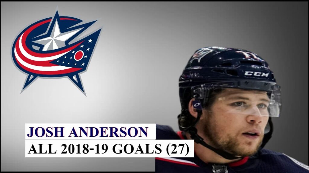 josh anderson 77 all 27 goals of the 2018 19 nhl season