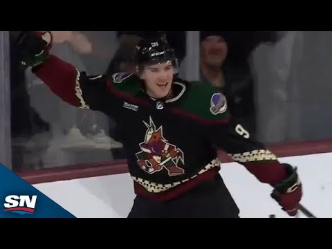 josh doan scores in his nhl debut to get dad shane pumped