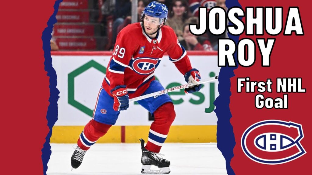 joshua roy 89 montreal canadiens first nhl goal jan 17 2024