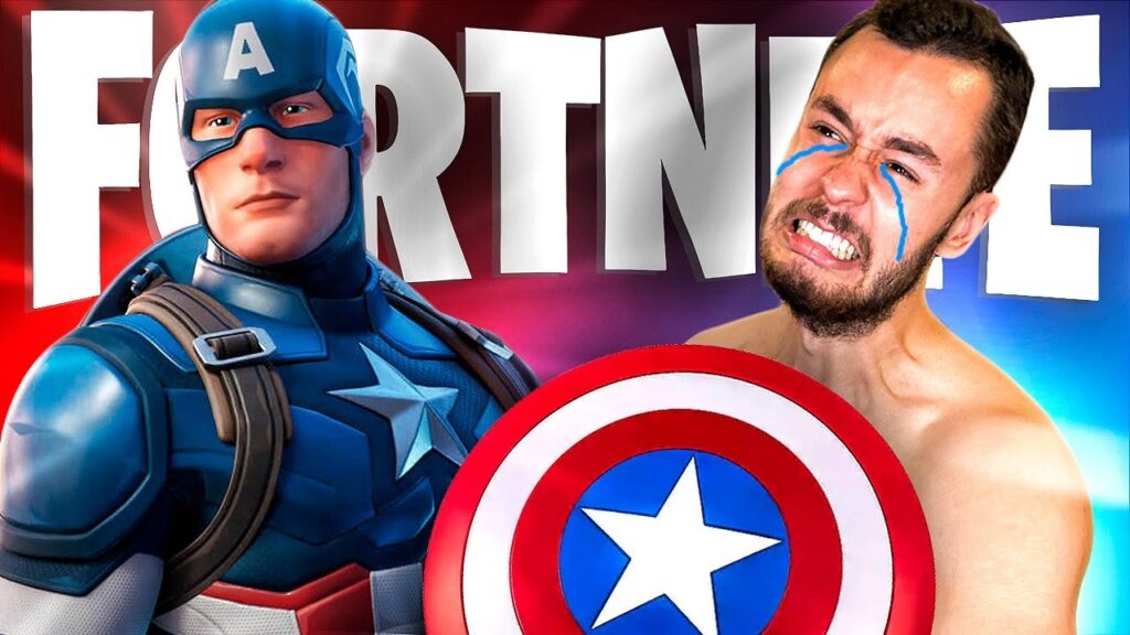 jugando con el capitan america en fortnite thegrefg