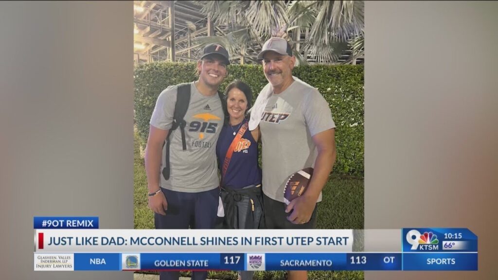 just like dad mcconnell shines in first utep start