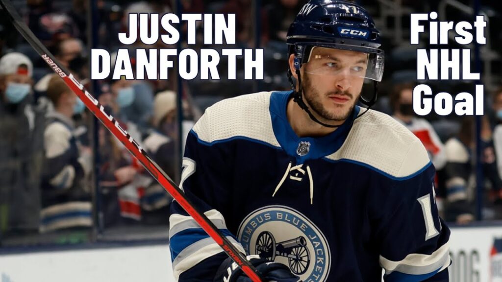 justin danforth 17 columbus blue jackets first nhl goal nov 18 2021