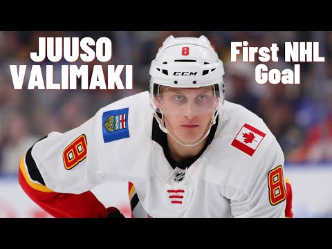 juuso valimaki 8 calgary flames first nhl goal oct 17 2018