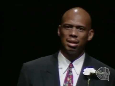 kareem abdul jabbars basketball hall of fame enshrinement speech