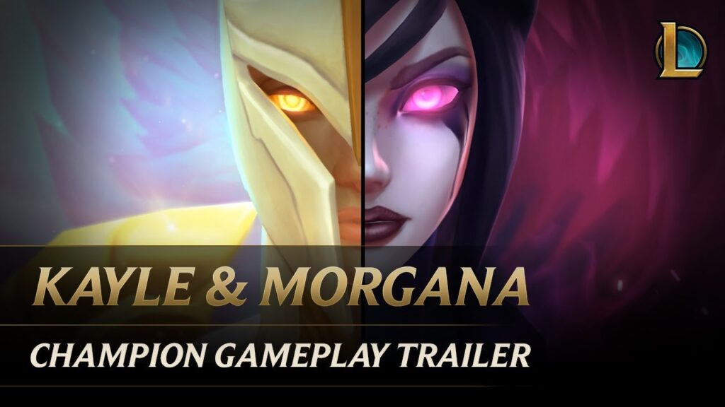 kayle and morgana the righteous and the fallen champion gameplay trailer league of legends 1