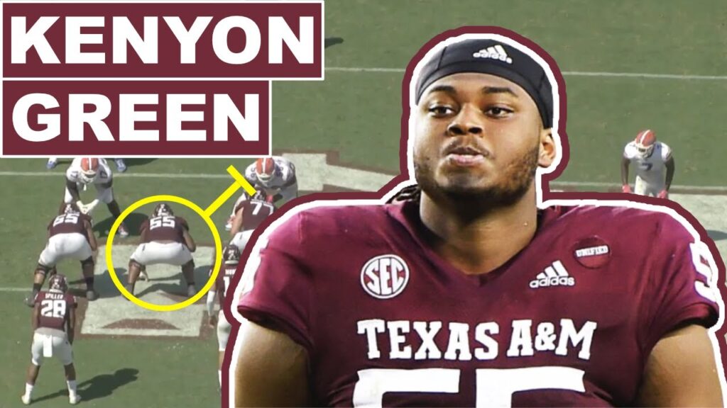 kenyon green is exactly what the houston texans needed all 22 film breakdown texas am aggies ol