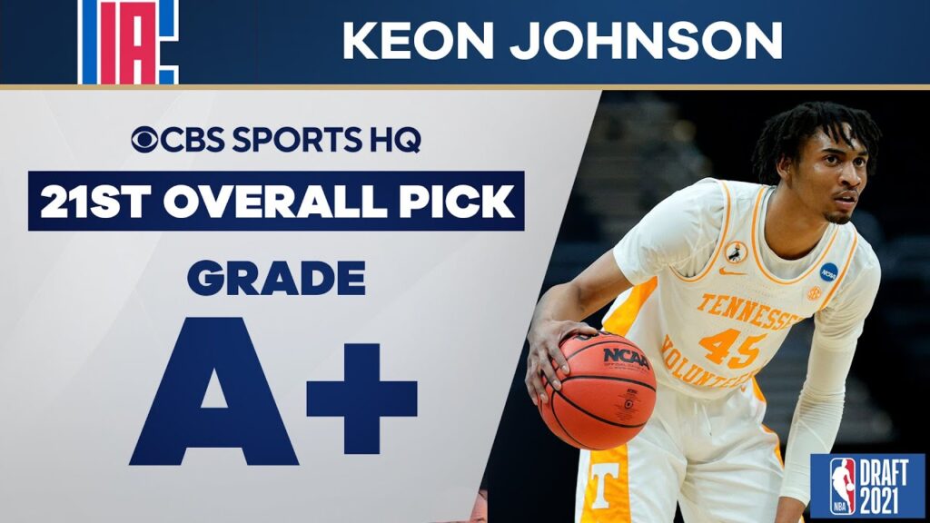 keon johnson selected no 21 overall by the clippers 2021 nba draft cbs sports hq