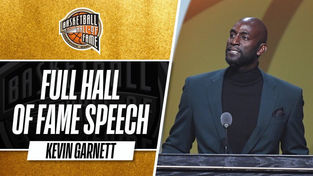 kevin garnett hall of fame enshrinement speech