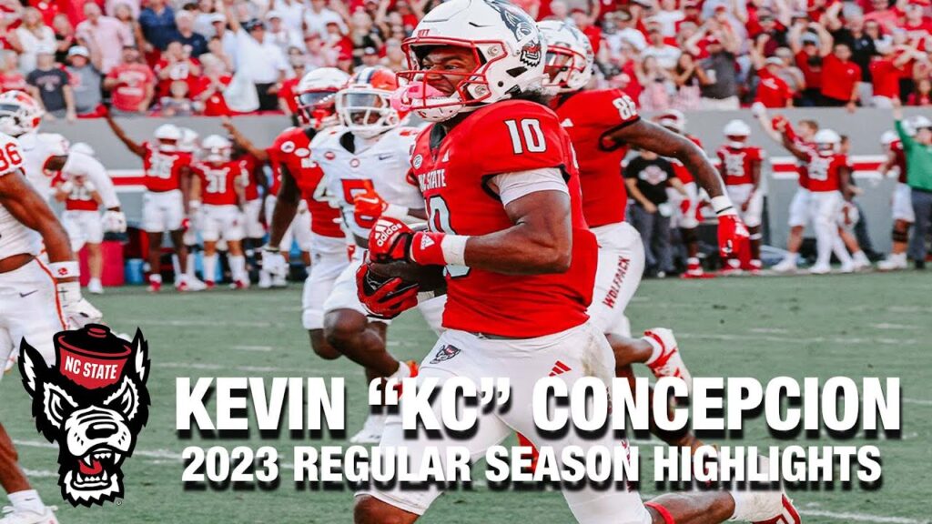 kevin kc concepcion 2023 regular season highlights nc state wr