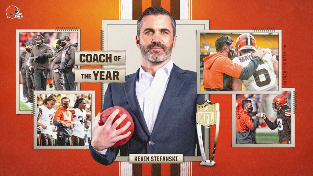 kevin stefanski named nfl coach of the year cleveland browns