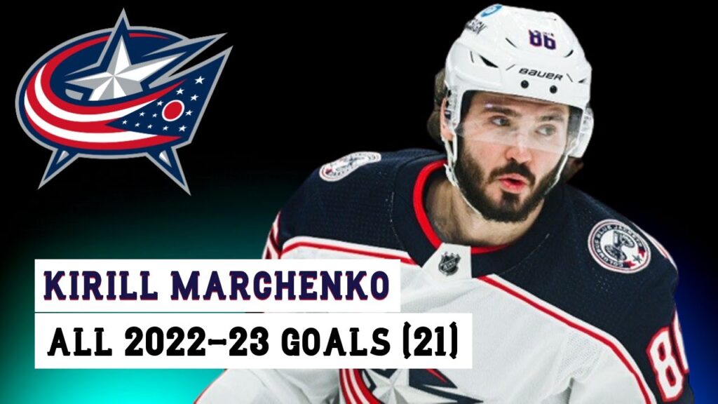 kirill marchenko 86 all 21 goals of the 2022 23 nhl season