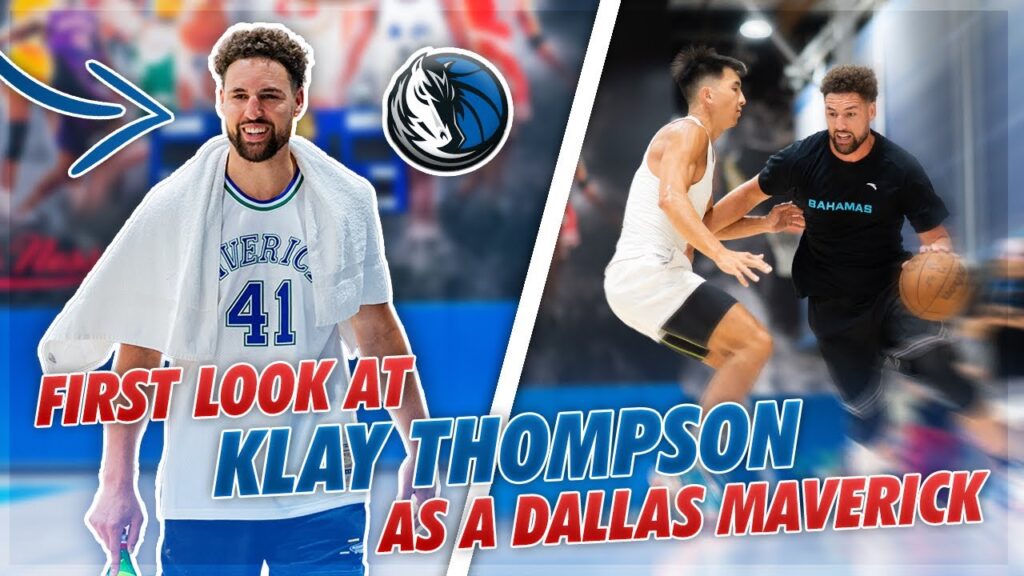 klay thompson makes his dallas mavericks debut