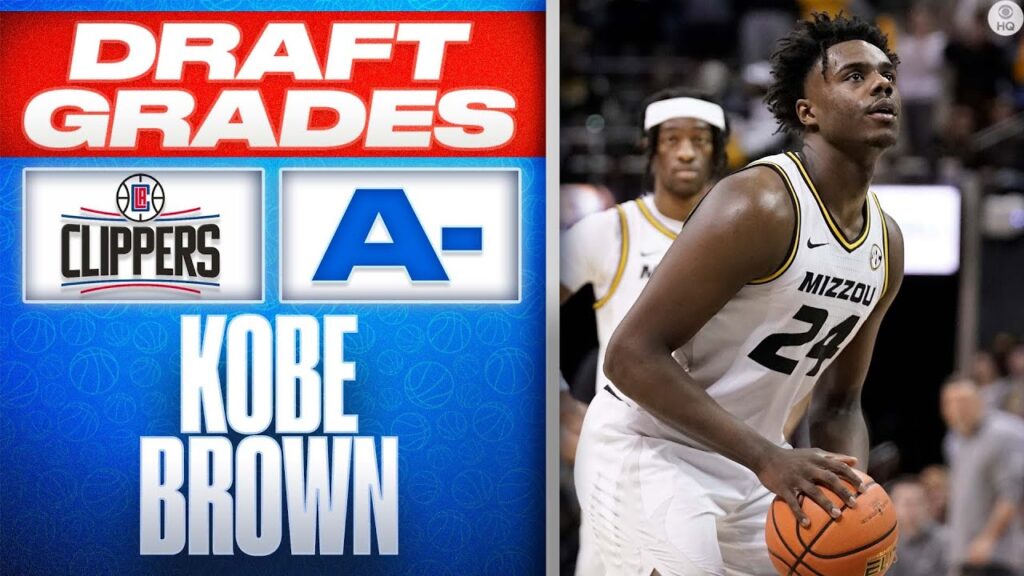 kobe brown selected no 30 overall by los angeles clippers i 2023 nba draft i cbs sports