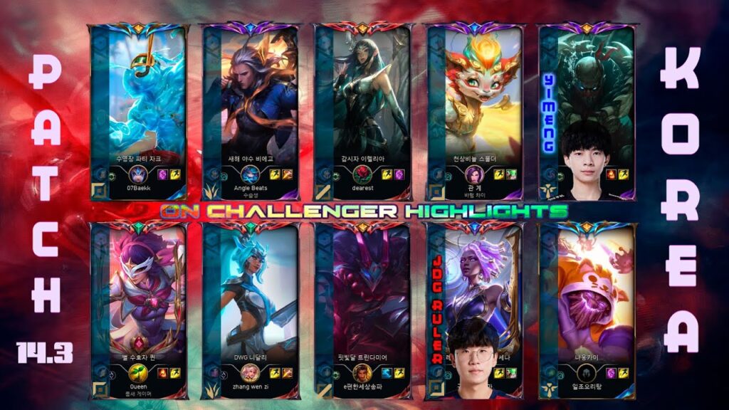 korea challenger match 1014 patch 14 3 yimeng beijing jdg intel esports club ruler