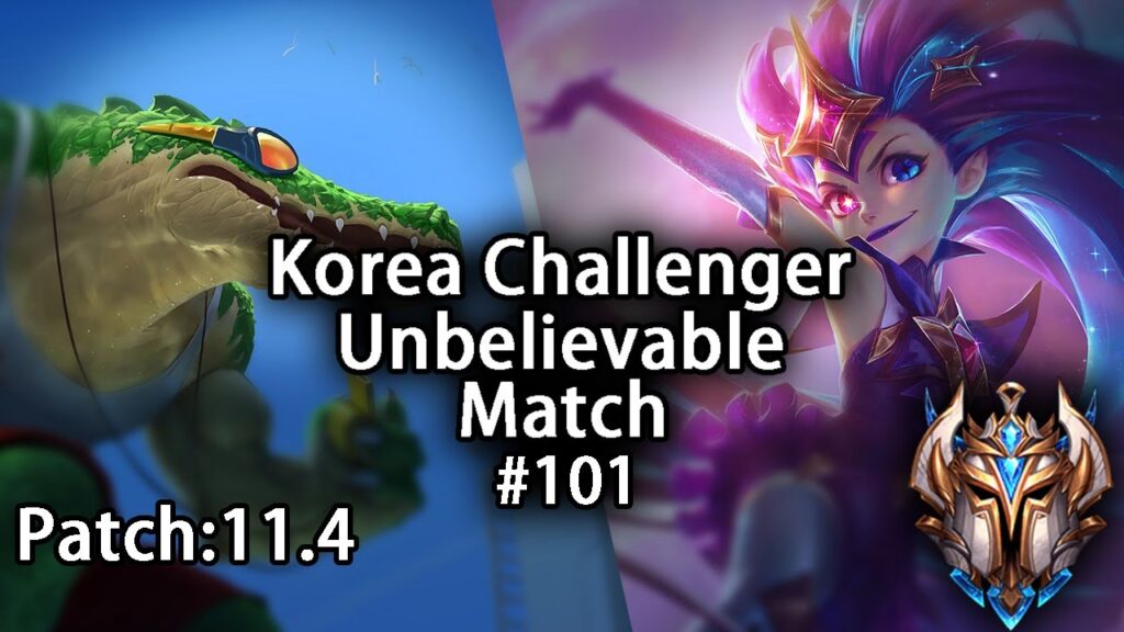 korea challenger unbelievalbe match101 smlzleague of legends