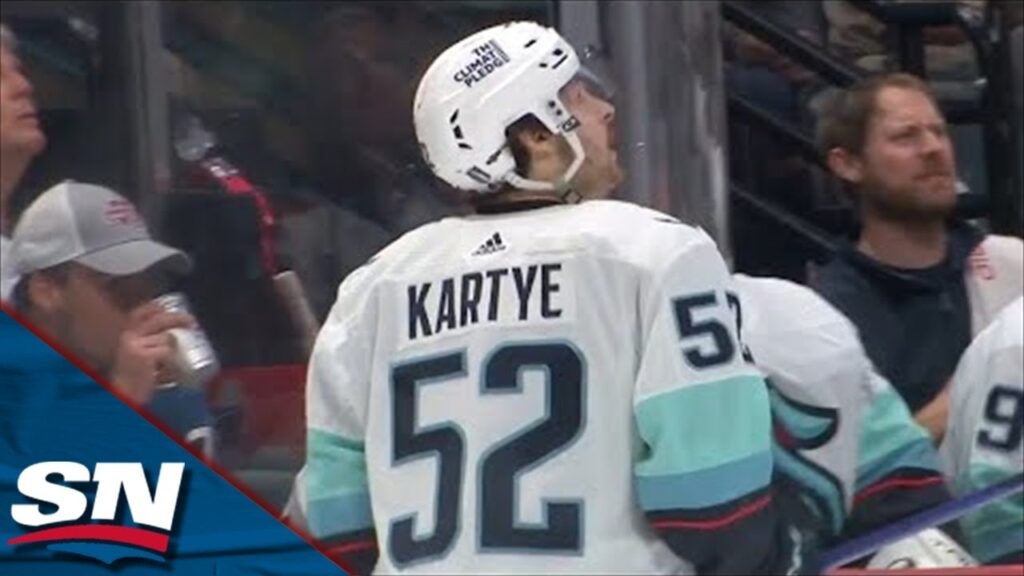 krakens tye kartye blasts one timer to score first career goal in nhl debut