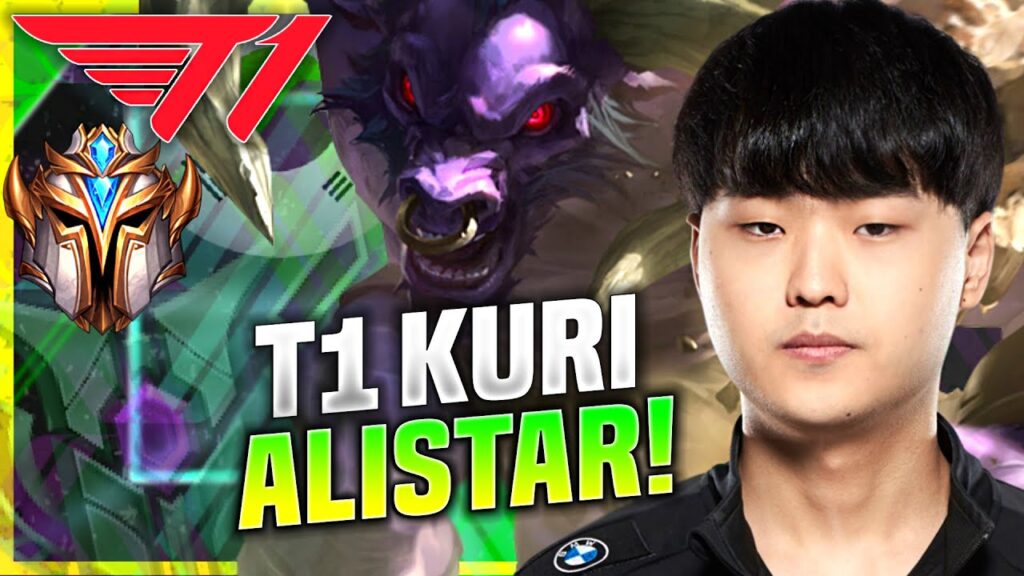 kuri is ready for alistar t1 kuri plays alistar supp vs pantheon kr soloq patch 10 22