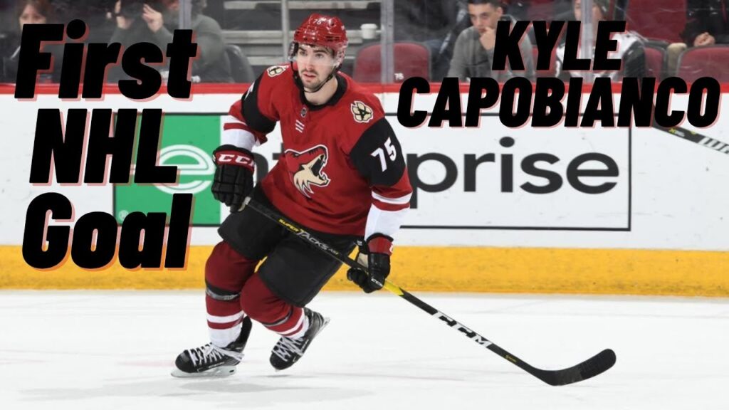 kyle capobianco 75 arizona coyotes first nhl goal oct 19 2019