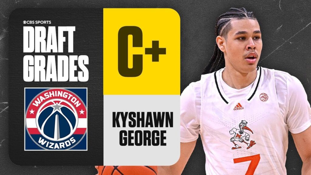 kyshawn george selected no 24 overall by washington wizards 2024 nba draft grades cbs sports