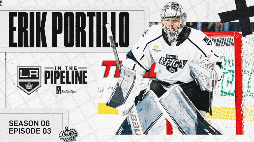 la kings goalie prospect erik portillo is primed to breakout in the pipeline pres by socalgas